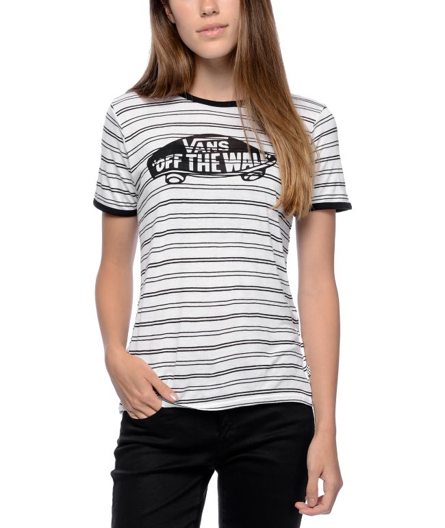 vans striped tee